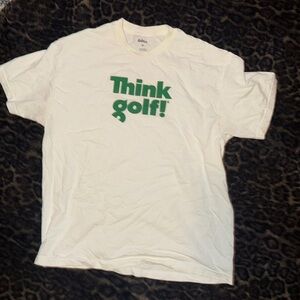 Think Golf! White Graphic T‑Shirt